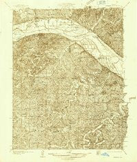 Hermann Missouri Historical topographic map, 1:48000 scale, 15 X 15 Minute, Year 1936