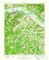 Hermann Missouri Historical topographic map, 1:62500 scale, 15 X 15 Minute, Year 1942
