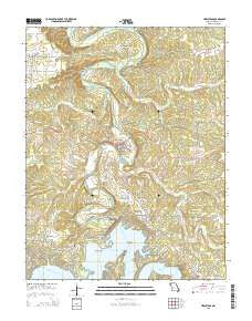 Hermitage Missouri Current topographic map, 1:24000 scale, 7.5 X 7.5 Minute, Year 2015