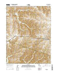 Higbee Missouri Current topographic map, 1:24000 scale, 7.5 X 7.5 Minute, Year 2014