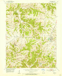 Higbee Missouri Historical topographic map, 1:24000 scale, 7.5 X 7.5 Minute, Year 1953