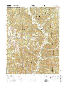 Higdon Missouri Current topographic map, 1:24000 scale, 7.5 X 7.5 Minute, Year 2015