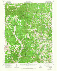 Higdon Missouri Historical topographic map, 1:62500 scale, 15 X 15 Minute, Year 1959