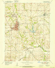 Higginsville Missouri Historical topographic map, 1:24000 scale, 7.5 X 7.5 Minute, Year 1951