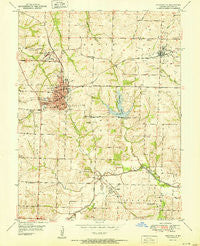 Higginsville Missouri Historical topographic map, 1:24000 scale, 7.5 X 7.5 Minute, Year 1951