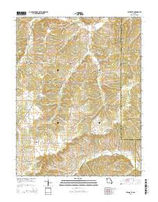 High Gate Missouri Current topographic map, 1:24000 scale, 7.5 X 7.5 Minute, Year 2015
