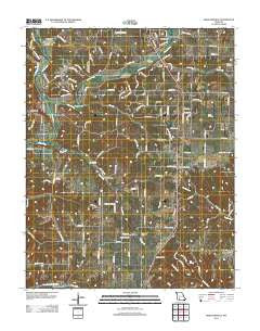 Highlandville Missouri Historical topographic map, 1:24000 scale, 7.5 X 7.5 Minute, Year 2012