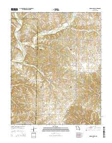 Highlandville Missouri Current topographic map, 1:24000 scale, 7.5 X 7.5 Minute, Year 2015