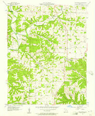 Highlandville Missouri Historical topographic map, 1:24000 scale, 7.5 X 7.5 Minute, Year 1955