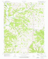 Highlandville Missouri Historical topographic map, 1:24000 scale, 7.5 X 7.5 Minute, Year 1955