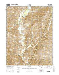 Hilldale Missouri Current topographic map, 1:24000 scale, 7.5 X 7.5 Minute, Year 2014