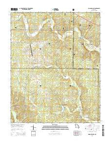 Hogan Hollow Missouri Current topographic map, 1:24000 scale, 7.5 X 7.5 Minute, Year 2015