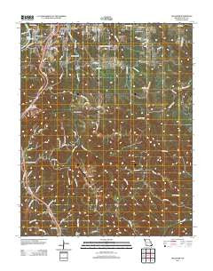 Hollister Missouri Historical topographic map, 1:24000 scale, 7.5 X 7.5 Minute, Year 2012