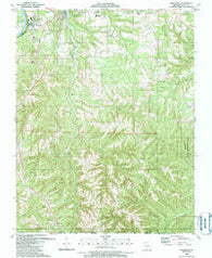 Hollister Missouri Historical topographic map, 1:24000 scale, 7.5 X 7.5 Minute, Year 1989