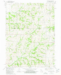 Hopkins SW Missouri Historical topographic map, 1:24000 scale, 7.5 X 7.5 Minute, Year 1980