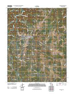 Houston Missouri Historical topographic map, 1:24000 scale, 7.5 X 7.5 Minute, Year 2012