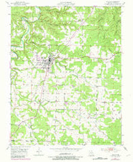 Houston Missouri Historical topographic map, 1:24000 scale, 7.5 X 7.5 Minute, Year 1951