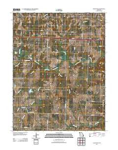 Houstonia Missouri Historical topographic map, 1:24000 scale, 7.5 X 7.5 Minute, Year 2011