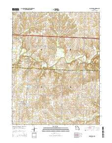 Houstonia Missouri Current topographic map, 1:24000 scale, 7.5 X 7.5 Minute, Year 2014