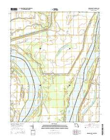 Hubbard Lake Missouri Current topographic map, 1:24000 scale, 7.5 X 7.5 Minute, Year 2015
