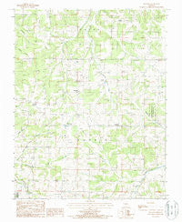 Huggins Missouri Historical topographic map, 1:24000 scale, 7.5 X 7.5 Minute, Year 1987