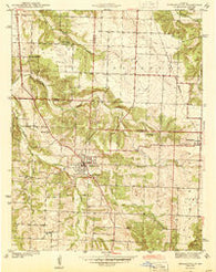 Humansville Missouri Historical topographic map, 1:24000 scale, 7.5 X 7.5 Minute, Year 1944