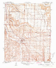 Humansville Missouri Historical topographic map, 1:24000 scale, 7.5 X 7.5 Minute, Year 1944