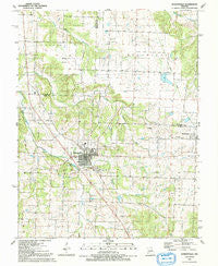 Humansville Missouri Historical topographic map, 1:24000 scale, 7.5 X 7.5 Minute, Year 1991