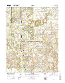 Hume Missouri Current topographic map, 1:24000 scale, 7.5 X 7.5 Minute, Year 2014