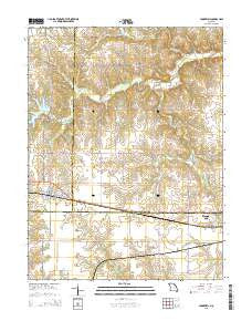 Hunnewell Missouri Current topographic map, 1:24000 scale, 7.5 X 7.5 Minute, Year 2015