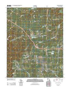 Hunter Missouri Historical topographic map, 1:24000 scale, 7.5 X 7.5 Minute, Year 2011