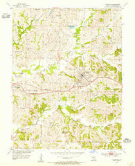Huntsville Missouri Historical topographic map, 1:24000 scale, 7.5 X 7.5 Minute, Year 1953