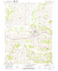 Huntsville Missouri Historical topographic map, 1:24000 scale, 7.5 X 7.5 Minute, Year 1953