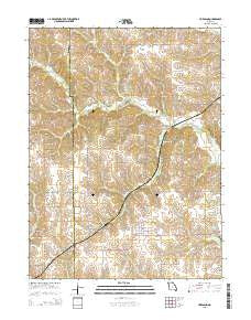Hurdland Missouri Current topographic map, 1:24000 scale, 7.5 X 7.5 Minute, Year 2015