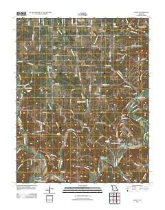Hurley Missouri Historical topographic map, 1:24000 scale, 7.5 X 7.5 Minute, Year 2012