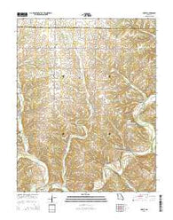 Hurley Missouri Current topographic map, 1:24000 scale, 7.5 X 7.5 Minute, Year 2015