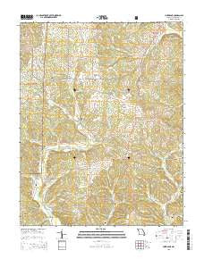 Hurricane Missouri Current topographic map, 1:24000 scale, 7.5 X 7.5 Minute, Year 2015