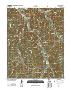 Huzzah Missouri Historical topographic map, 1:24000 scale, 7.5 X 7.5 Minute, Year 2011