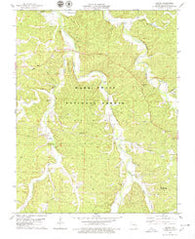 Huzzah Missouri Historical topographic map, 1:24000 scale, 7.5 X 7.5 Minute, Year 1978