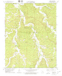 Huzzah Missouri Historical topographic map, 1:24000 scale, 7.5 X 7.5 Minute, Year 1978