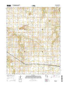 Iantha Missouri Current topographic map, 1:24000 scale, 7.5 X 7.5 Minute, Year 2015
