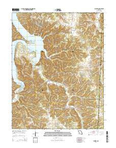 Iconium Missouri Current topographic map, 1:24000 scale, 7.5 X 7.5 Minute, Year 2014