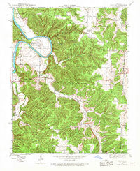 Iconium Missouri Historical topographic map, 1:24000 scale, 7.5 X 7.5 Minute, Year 1940