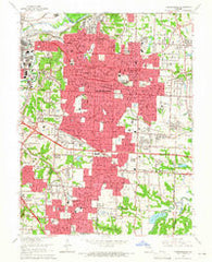 Independence Missouri Historical topographic map, 1:24000 scale, 7.5 X 7.5 Minute, Year 1964