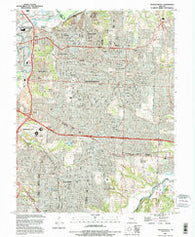 Independence Missouri Historical topographic map, 1:24000 scale, 7.5 X 7.5 Minute, Year 1990