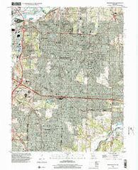 Independence Missouri Historical topographic map, 1:24000 scale, 7.5 X 7.5 Minute, Year 1996
