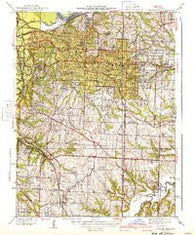 Independence Missouri Historical topographic map, 1:31680 scale, 7.5 X 7.5 Minute, Year 1940