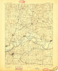 Independence Missouri Historical topographic map, 1:125000 scale, 30 X 30 Minute, Year 1894