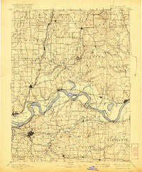 Independence Missouri Historical topographic map, 1:125000 scale, 30 X 30 Minute, Year 1894