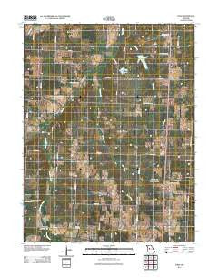 Ionia Missouri Historical topographic map, 1:24000 scale, 7.5 X 7.5 Minute, Year 2011